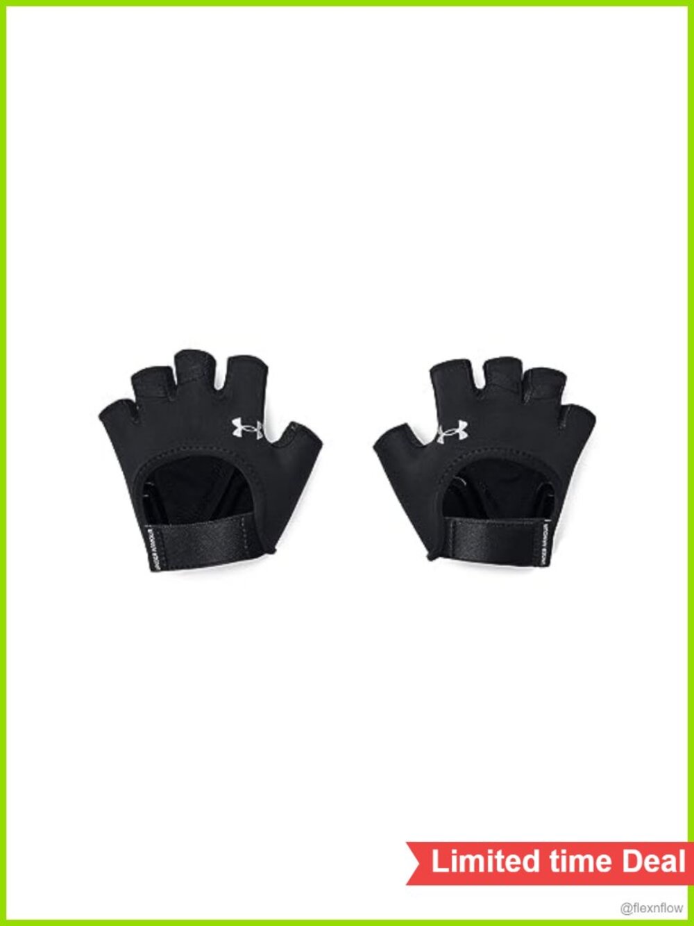 Under Armour Training Gloves Half Finger Weightlifting Womens Large